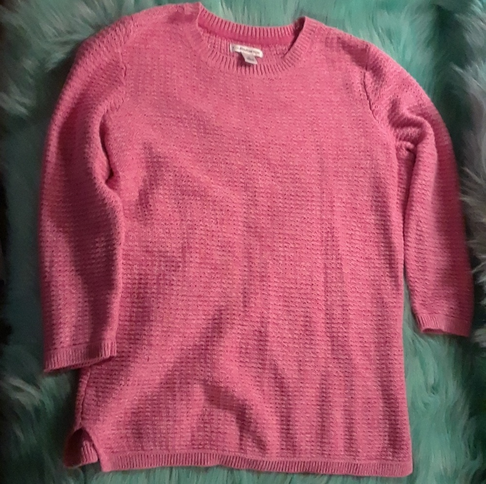 3/4 Sleeve Boat Neck Croft & Barrow Knit S…